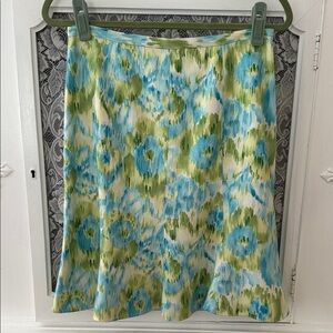 Vintage Talbots  Petites Silk Midi Skirt